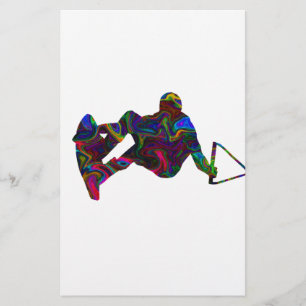 Papier Couleurs sauvages Wakeboard