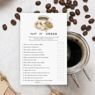 Papier Coupe de café Douche nuptiale sur ou sous le jeu