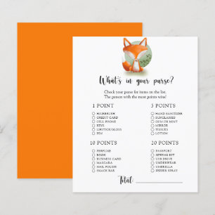 Papier Coupe Fox - Qu'y a-t-il dans votre jeu de baby sho