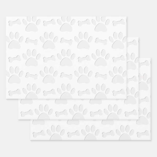 Papier Coupe Pâtes De Chien Et Os (Lot)