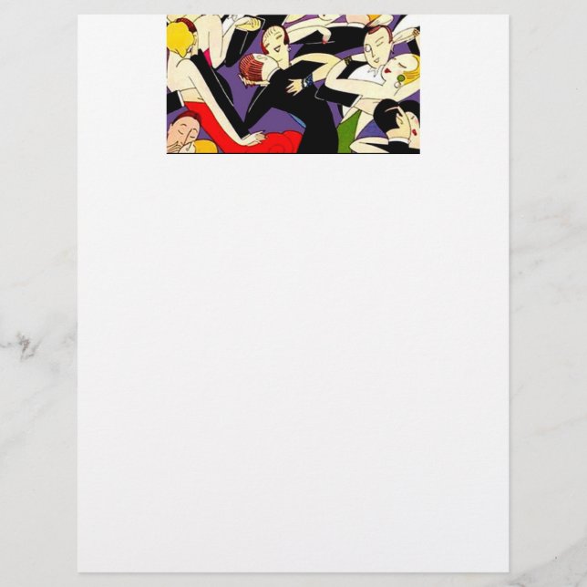 Papier Couples Vintages dansants (Devant)