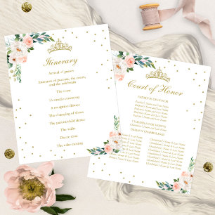 Papier Cour de la Quinceañera et itinéraire chronologique