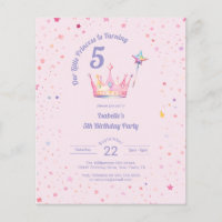 Couronne de princesse de budget rose pour petite f