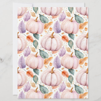 Papier Craft de Citrouille Florale d'Automne