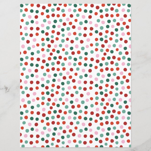 Papier Craft de Noël à pois (Devant)