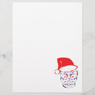 Papier Crâne sucre Père Noël