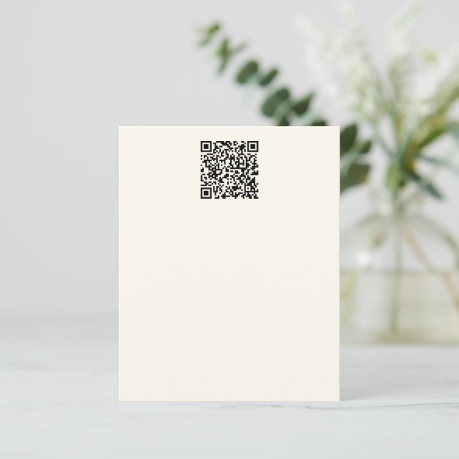 Papier Créer instantanément un code QR | Modifiable blanc (Debout devant)