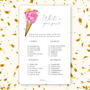 Papier Crème glacée avec fleurs - Ce qui est dans votre s