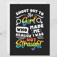 Cri à la fille Fierté lesbienne LGBT T Shirt G