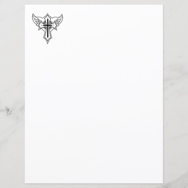 Papier Croix chrétienne (Devant)