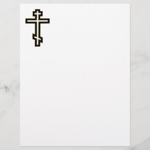 Papier Croix orthodoxe russe