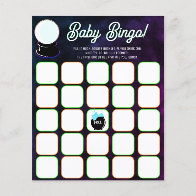 Papier Crystal Ball Baby Bingo (Devant)