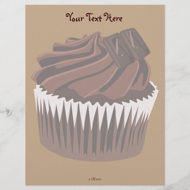 Papier Cupcake au chocolat (Devant)