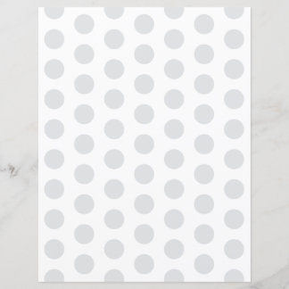 Papier Custom Color Large Dots on White Scrapbook Paper