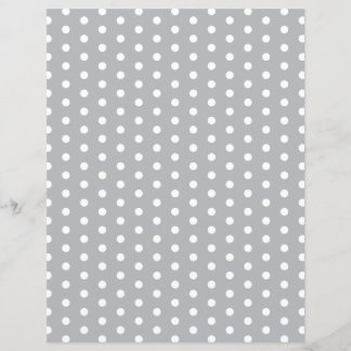 Papier Custom Color with White Polk Dots Scrapbook Paper