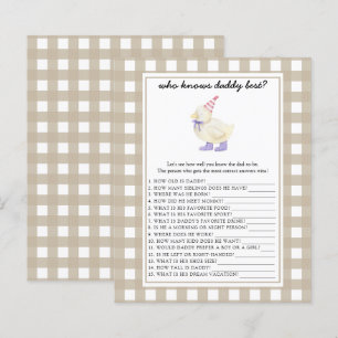 Papier Cute canard - Qui connaît papa meilleur jeu
