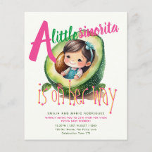 Cute Fiesta Girl Baby shower Sinorita BUDGET