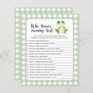 Papier Cute grenouille - Qui connaît maman mieux