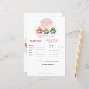 Papier Cute Kawaii Oiseaux d'Oeufs Pastel Couleur Predict