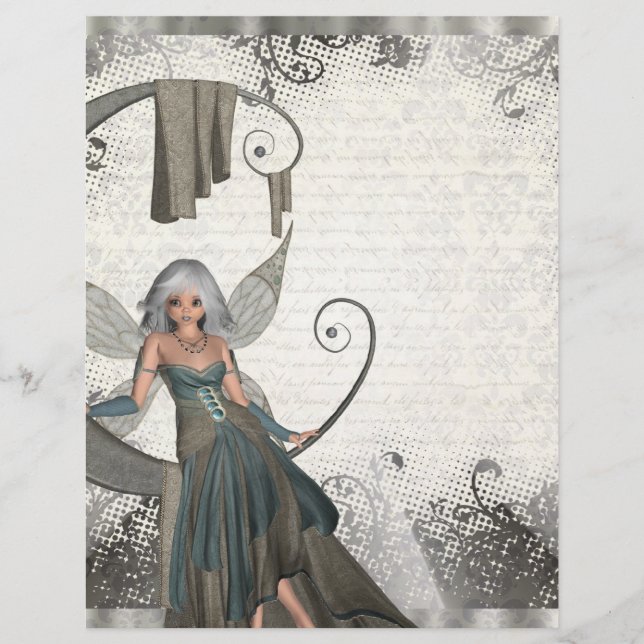 Papier Cute manga fairy (Devant)