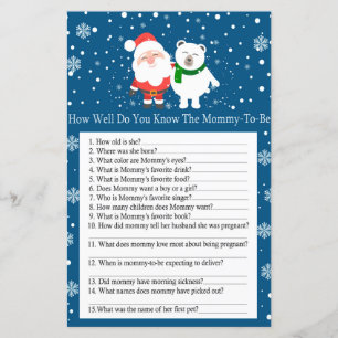 Papier Cute père Noël et ours polaire, comment bien savez