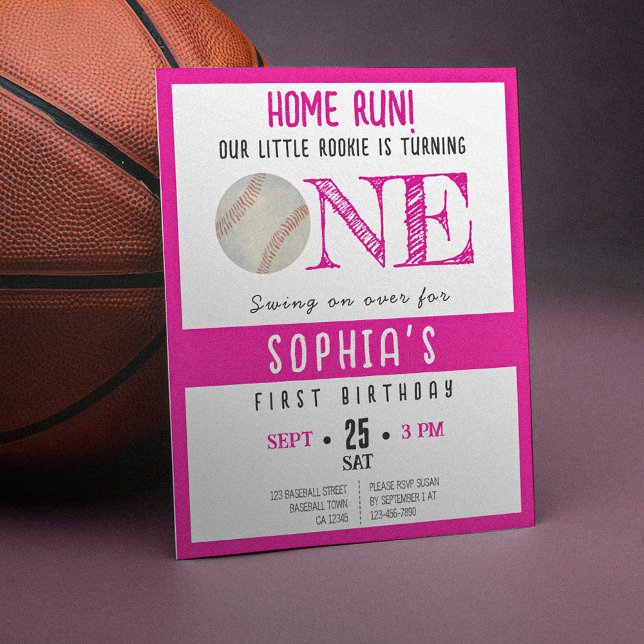 Papier Cute Rookie Basketball Budget Girl 1er anniversair (Créateur téléchargé)