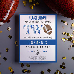 Papier Cute Rookie Football Budget Boy 2e anniversaire