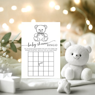 Papier Cute Teddy Ours Bow Baby Boy Douche garçon Jeu de