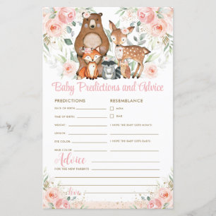 Papier Cute Woodland Animals Baby Predictions & Conseils