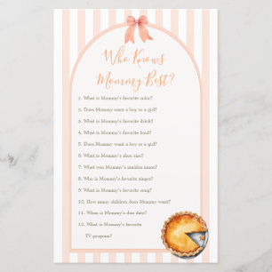 Papier Cutie Pie Orange En vichy Qui Connaît Maman Meille