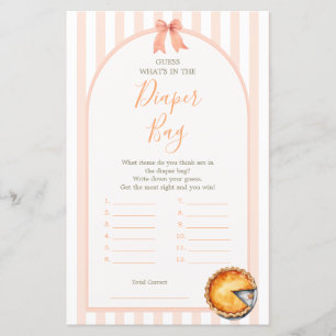 Papier Cutie Pie Orange En vichy Qu'y a-t-il dans le sac 