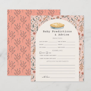 Papier Cutie Pie Rose Floral Baby Prédictions et conseils