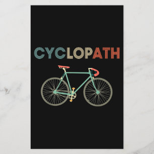 Papier Cyclopath Bicyclette amusant Humour cycliste