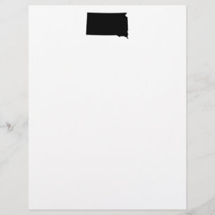 Papier Dakota du Sud en noir et blanc