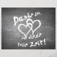Danke für diese tolle Zeit auf einer Kreidetafel