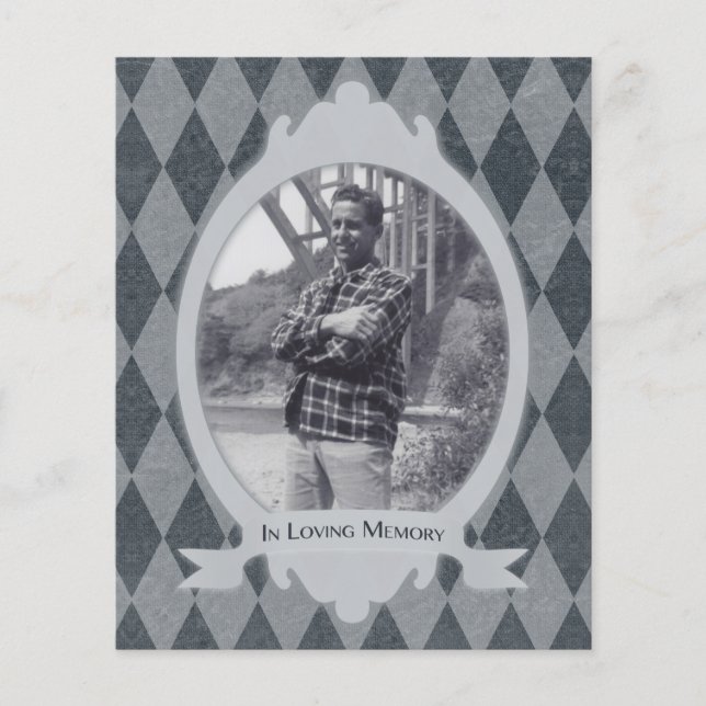 Papier dans la mémoire amoureuse funéraire service (Devant)