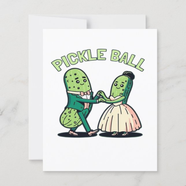 Papier Danse de bal de Pickball (Devant)