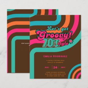 Papier Danses rétro des années 70 Danse Anniversaire Boog