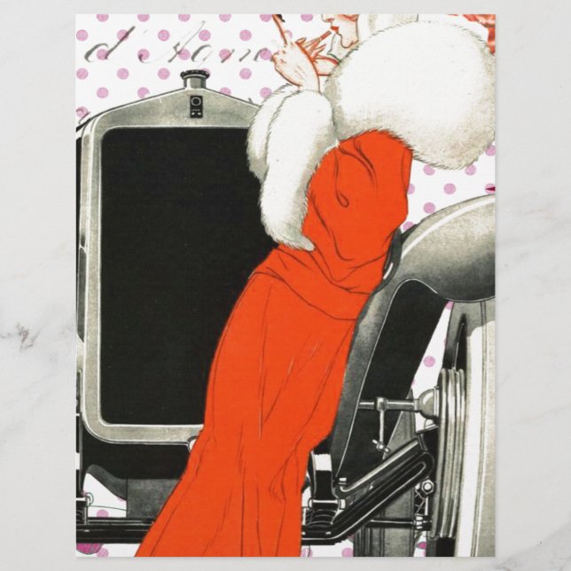 Papier danseuse aux pois (Devant)