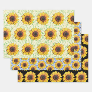Papier d'art enveloppant des Motifs de tournesol