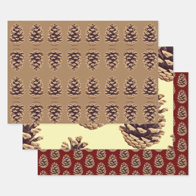Papier d'artisanat Pinecone Art Holiday (Lot)