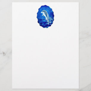 Papier Dauphin de fuite d'animaux marins