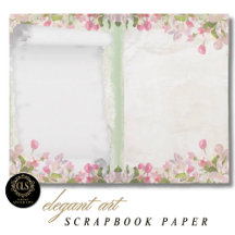 Papier de carnet - Éphémère floral vintage 2