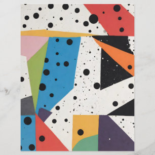 Papier de collection à points noirs Papier à rebut