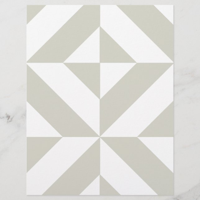 Papier de déco géométrique gris moyen (Devant)