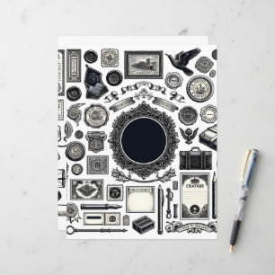 Papier de découpe et de collage en ligne Ephemera