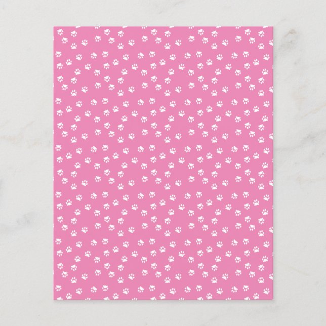 papier de fond pour album avec empreintes de patte (Devant)