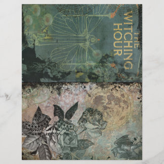 Papier de journal collage heure magique