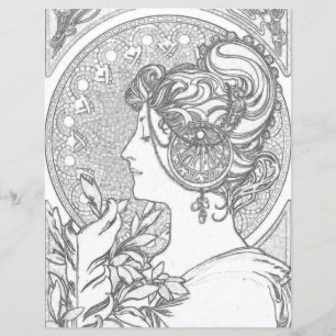 Papier de la page de coloration vintage Brigid Cel