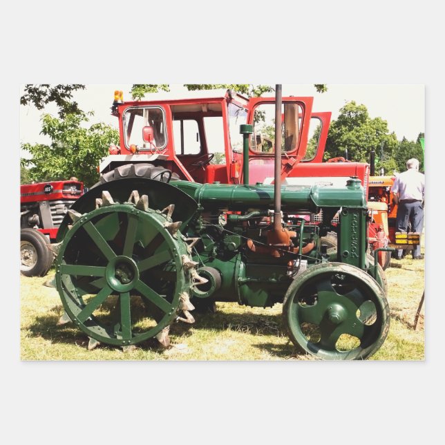 PAPIER DE LAVAGE DES TRACTEURS vintages (Devant)